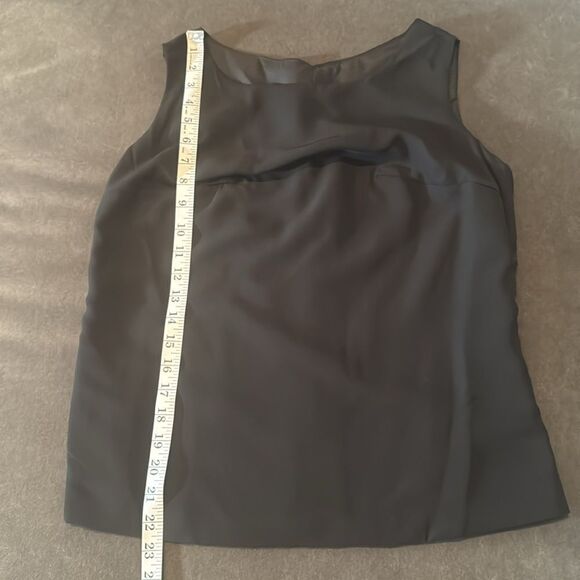 Women’s Black Chiffon 3 Piece Pants Suit Long Lapel Detail Jacket Size 10 NWOT - Picture 9 of 14